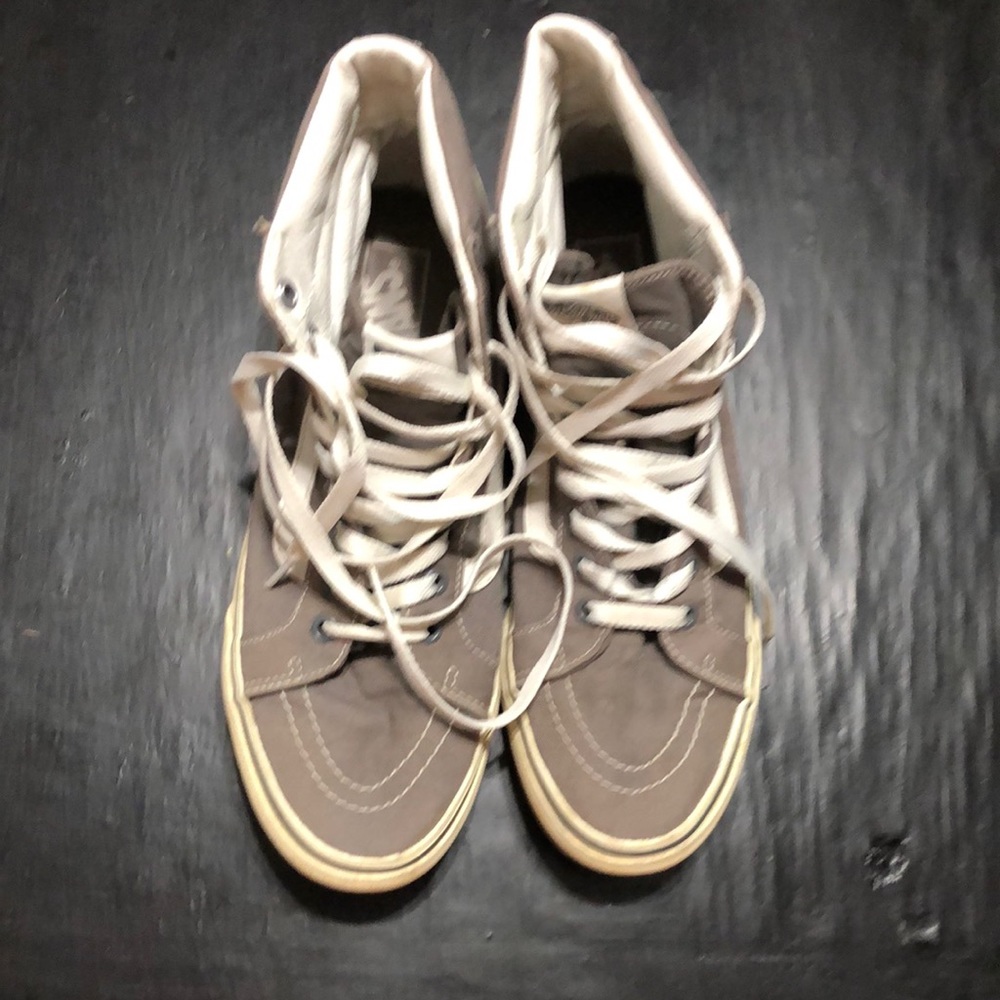 Vans Off The Wall Gray High-Top Skate Sneakers men’s 8.5